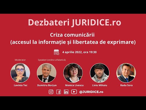 Criza comunicării accesul la informație și libertatea de exprimare (ediția 521)