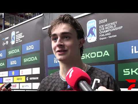 Team Canada Captain Porter Martone Talks Hat Trick Win Over Switzerland At U18 World Championships