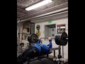 160kg bench press with close grip 1 reps for 10 sets easy