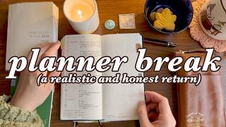 A realistic and honest chat about getting back into a routine after a planner break | Hobonichi