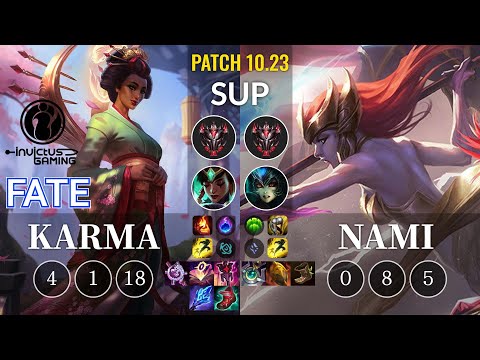 IG Fate Karma vs Nami Sup - KR Patch 10.23