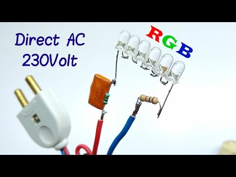Awesome idea For 5mm RGB led Run AC Video