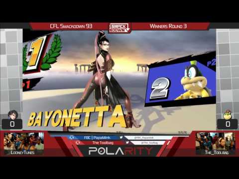 CFL Smackdown 93 WiiU - LooneyTunes (Bayonetta) vs The_Toolbag (Bowser Jr) - Winners R3