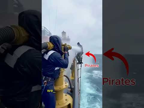 Confronting the Pirates! 🏴‍☠️ #oceanlife #pirates #waves #storm #sea