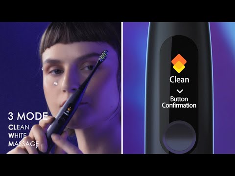Elektrinis dantų šepetėlis Oclean X Pro, mėlynas (Navy Blue) video