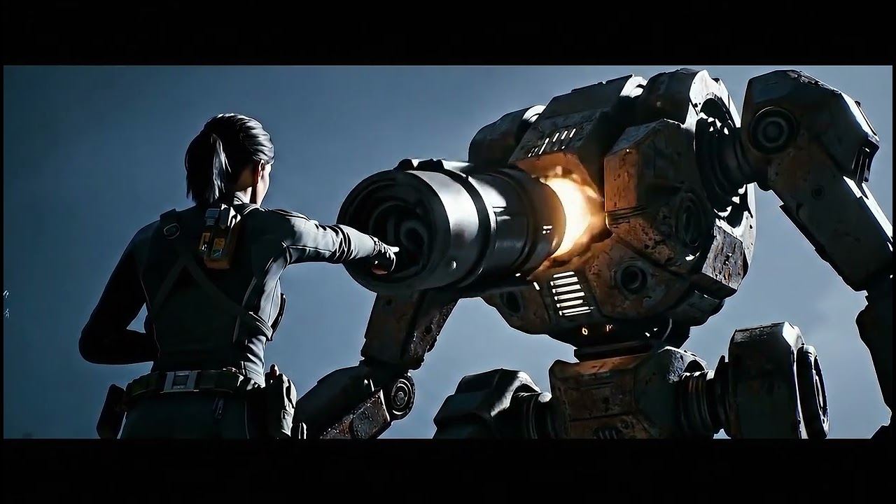 A Pilot Powers Up Her Battle-Worn Mech | Sci-Fi Cinematic