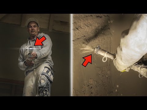 Verputzen mit Heiko • PUTZ mit der MÖRTELSPRITZE RICHTIG an die Wand bringen! (THEORIE & PRAXIS)