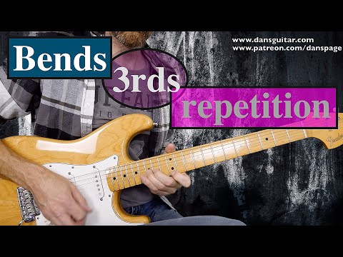 Guitar Lick Friday 213 - 3rds, bends and repetition.