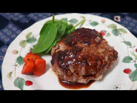 Japanese hamburger recipe “ハンバーグ” For dinner