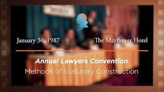 Click to play: Panel II: Methods of Statutory Construction [Archive Collection]