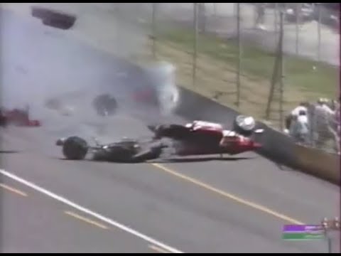 Crash compilation CART 1989 (Live commentary)