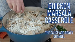 Chicken Marsala Casserole | Chicken Marsala Pasta Bake Recipe | How to Make Chicken Casserole