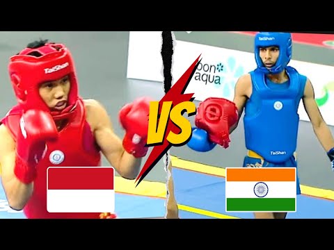 Dhruv 🇮🇳 vs Indonesia 🇮🇩 48 kg final match. 11th Junior Asian Wushu Championship 2023 China