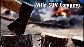 SUV Camping In the Forest.