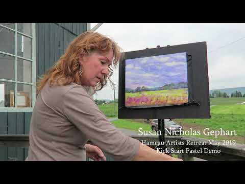 Hameau Artist Retreat May 2019- Pastel Landscape Demo