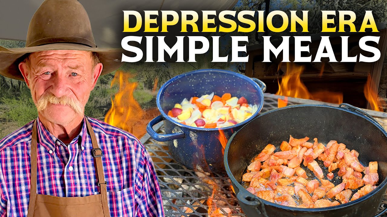 Great Depression Supper - Salt Pork Stew and Rice Pudding