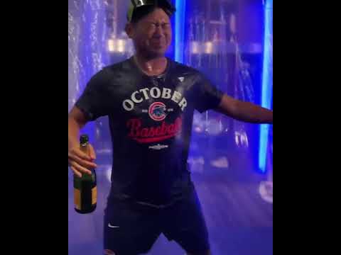 YUMMY YUMMY YUMMY! Shota Imanaga is enjoying the Cubs NLDS berth 😂