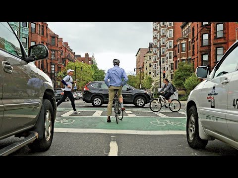 [4K] Boston Bike Ride - MIT, Harvard, Charles River - (ASMR City)