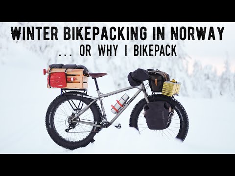 Winter bikepacking to a local mountain in Norway
