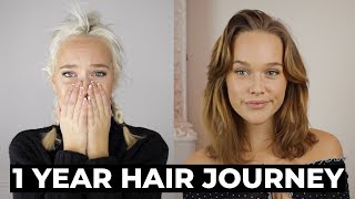 EXTREME BLEACH HAIR FAIL | 1 Year After (Hair Growth Journey)