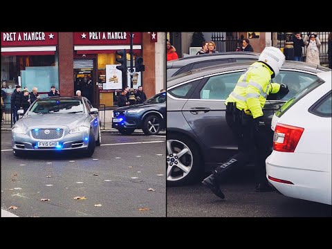 "YOU LISTEN NEXT TIME!" - London Met Police SEG Escort Polish PM Mateusz Morawiecki