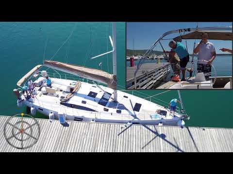 Skipper training: Double rudder - steaming in, forespring - casting off