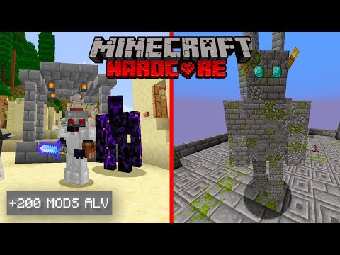 MINECRAFT HARDCORE but with ALL the MODS!🔥 - PART 1
