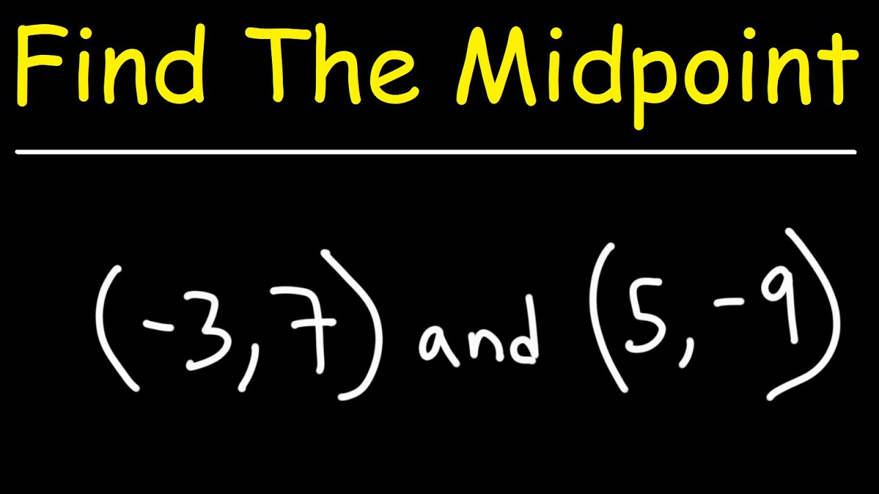 How to Find the Midpoint Between Two Points Using a Formula
