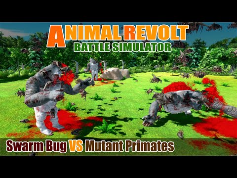 Swarm Bug vs Mutant Primates - Animal Revolt Battle Simulator