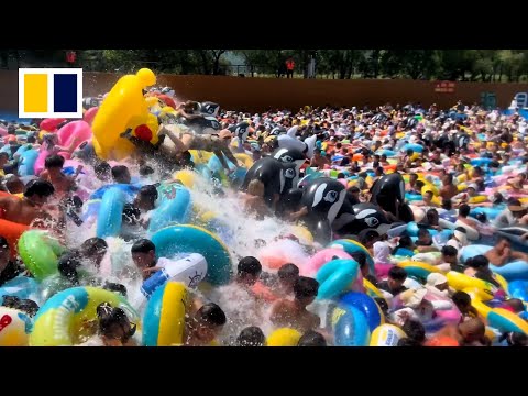 Chinese tourists flock to artificial wave pool, raising safety concerns