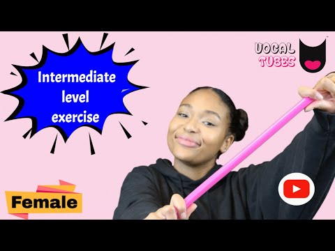 Major pentatonic scale @ intermediate pace, using a Vocal Tube created by Joshua Alamu. Ladies