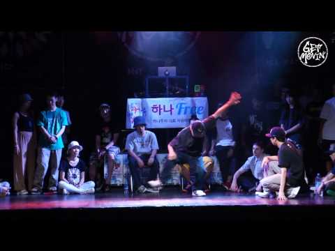 GET MOVIN' 6 FINAL - HIPHOP BEST4-1 Double.D vs GV
