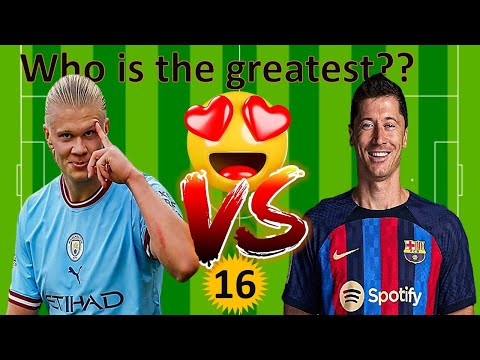 football comparison: haaland vs lewandowski