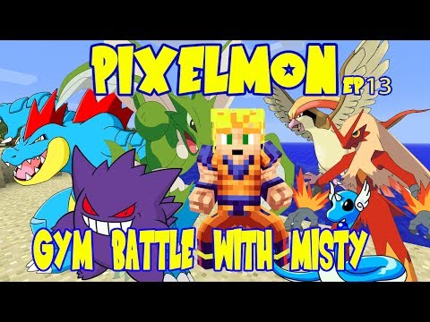 Pixelmon 3.0 w/ Rhymestyle - Gym Battle With Misty (Pokemon Minecraft EP 12)