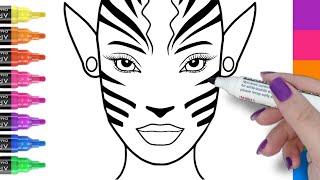 How to draw Avatar step by step / draw Avatar for beginners