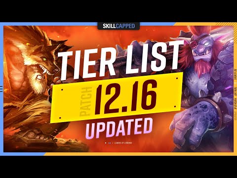 NEW UPDATED TIER LIST for PATCH 12.16: HUGE HOTFIXES! - League of Legends