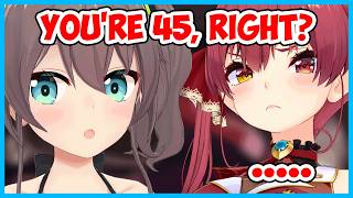 Marine feels a generation gap while talking with Matsuri
