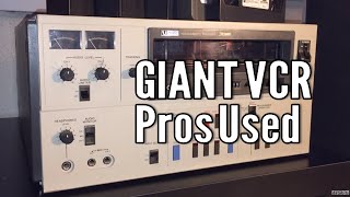 This Massive Sony VCR Plays Rare Tapes?! Sony Pro U-Matic Mega VCR Movie Preview Tapes