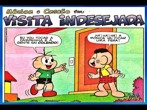 Mônica e Cascão - Visita indesejada - Gibis Quadrinhos Turma da Mônica