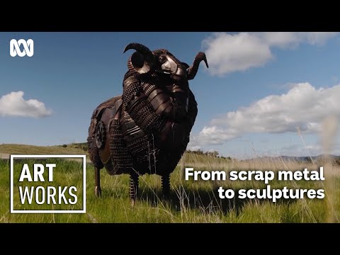 Creating life-size animal sculptures out of scrap material | Art Works