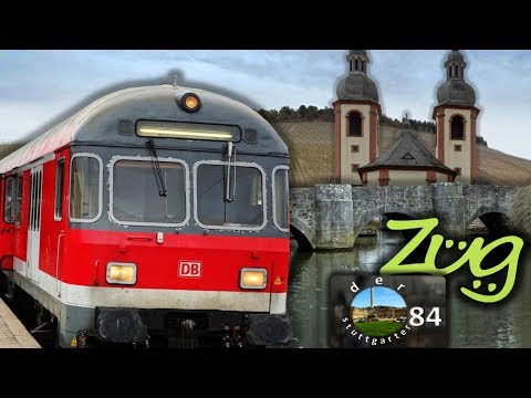 Zug2013: Friedrichshall - Osterburken - Lauda - Würzburg | Frankenbahn Doku | n-Wagen Mitfahrt