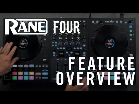 RANE FOUR Advanced 4 Channel Stems DJ Controller with Full EQ and 16 Performance Pads