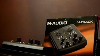 Video thumbnail for M-Audio M-Track 2-Channel Portable USB Audio and MIDI Interface | Overview by Ritish Verma