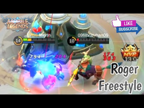 Roger Freestyle IN mobile legends easy WIN in rank game