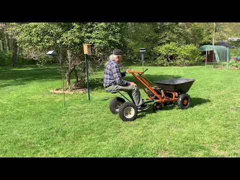 Added a sulky to my Self Powered Wheelbarrow.