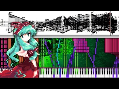 Black Score: Touhou 10 - Dark Side Of Fate | 120,000+ Notes | Black MIDI