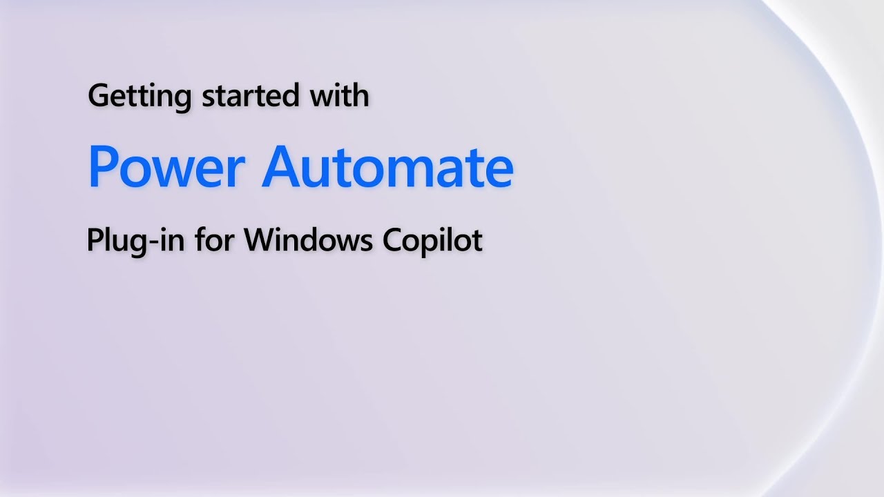 Use the Power Automate Plug-in for Windows Copilot