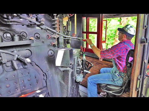 CAB RIDE in a Steam Locomotive