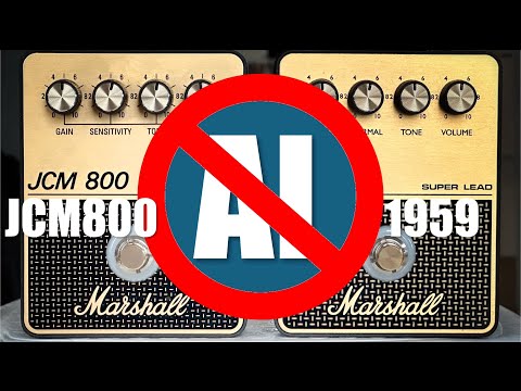 JCM800 vs 1959 | Marshall Pedal Shootout | + My Comments on AI