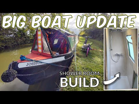 Renovating a narrowboat EP9 - Building a shower room in a canal boat!